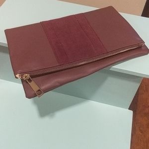 Plum clutch